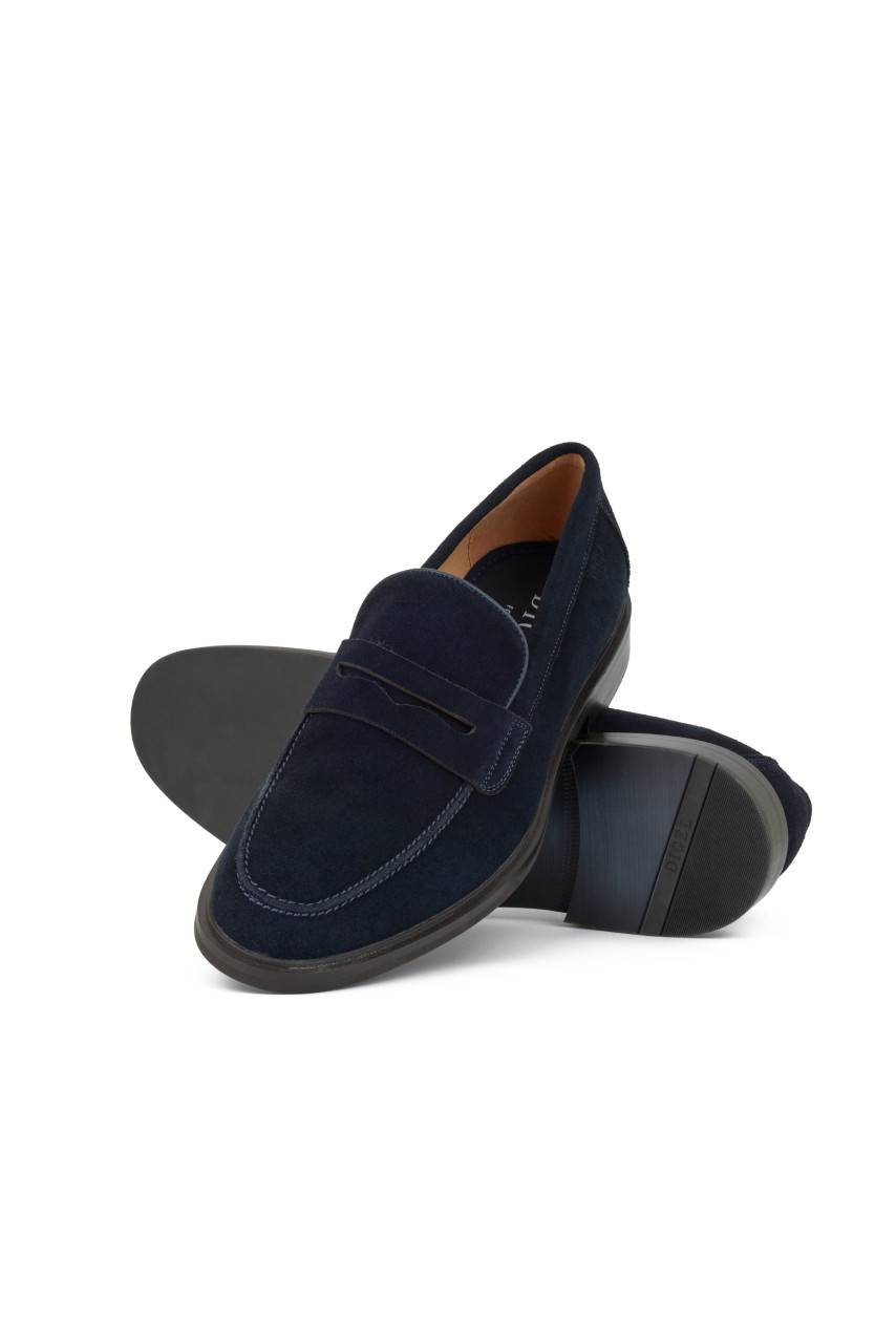 Digel Mocassino blu digel in pelle scamosciata Shopping Online