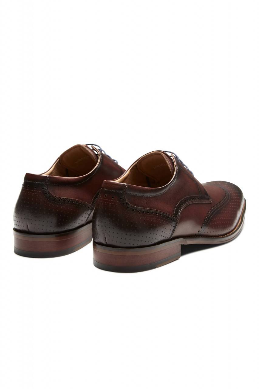 Digel Scarpa derby all'inglese marrone elegante digel in vera pelle Prezzo Ridotto