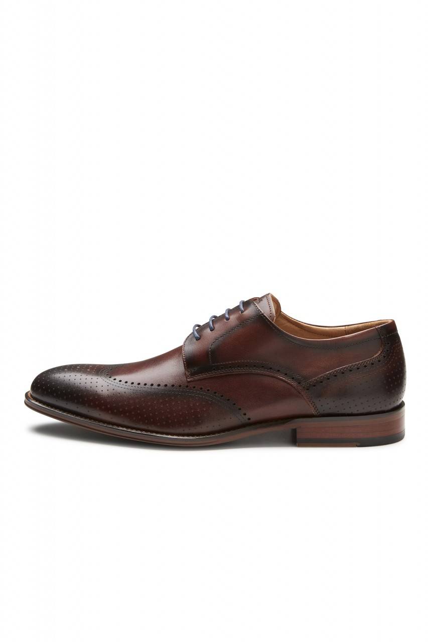 Digel Scarpa derby all'inglese marrone elegante digel in vera pelle Prezzo Ridotto