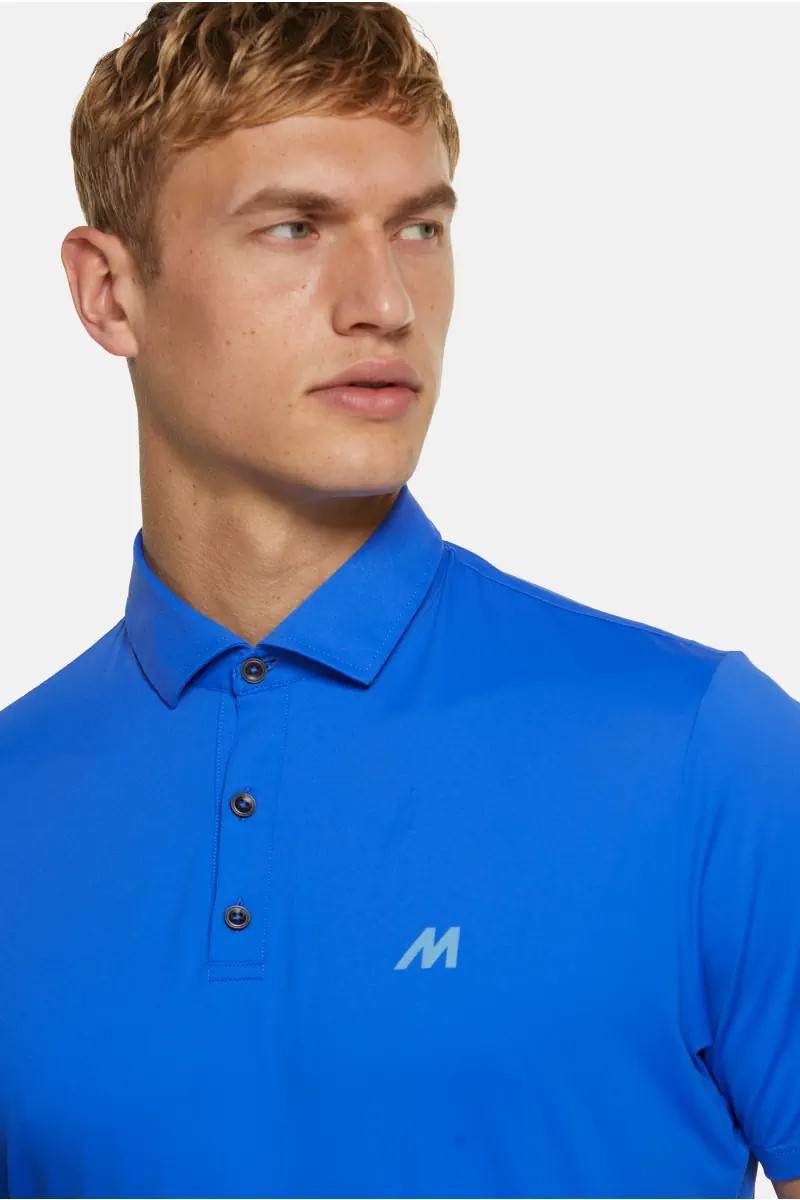 Meyer Polo meyer blu elettrico tessuto performante tecnico Online