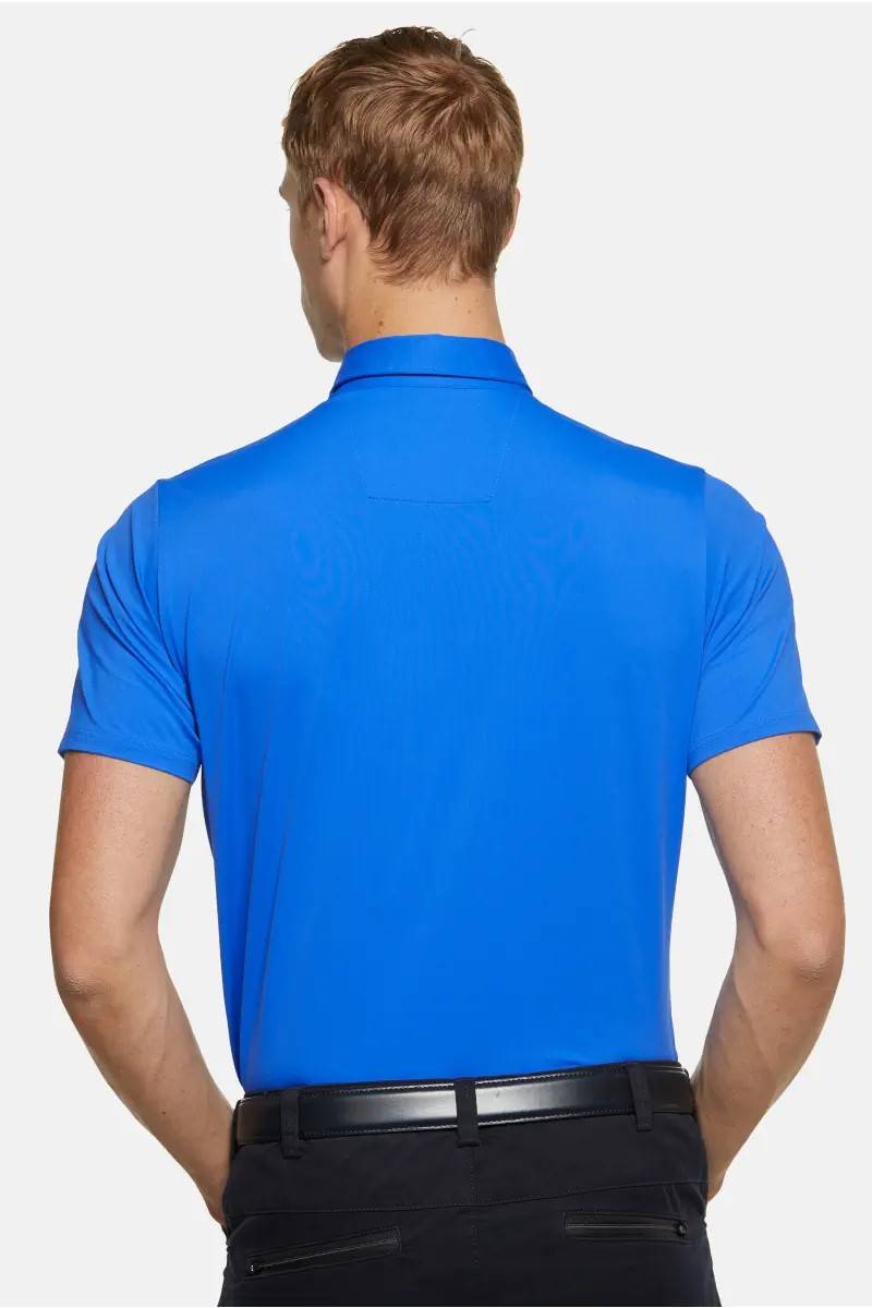 Meyer Polo meyer blu elettrico tessuto performante tecnico Online