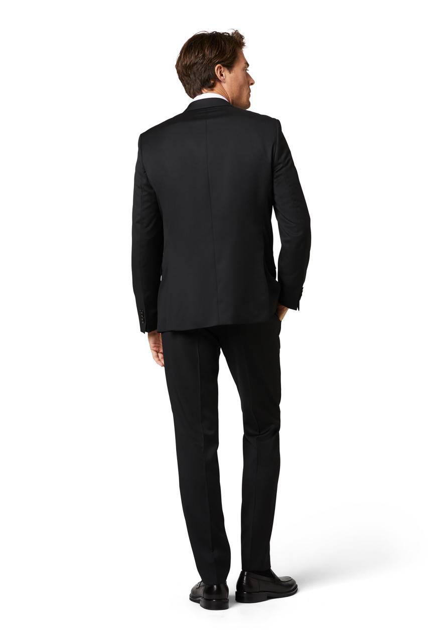 Digel Abito nero digel drop quattro corto in lana reda super 110's Prezzo Ridotto