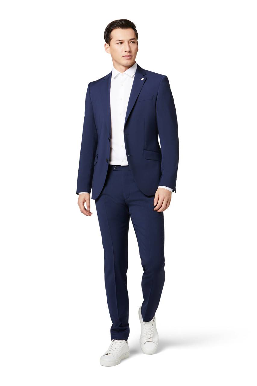 Digel Abito digel drop quattro corto slim fit blu napoli lana marzotto super 100's Economico