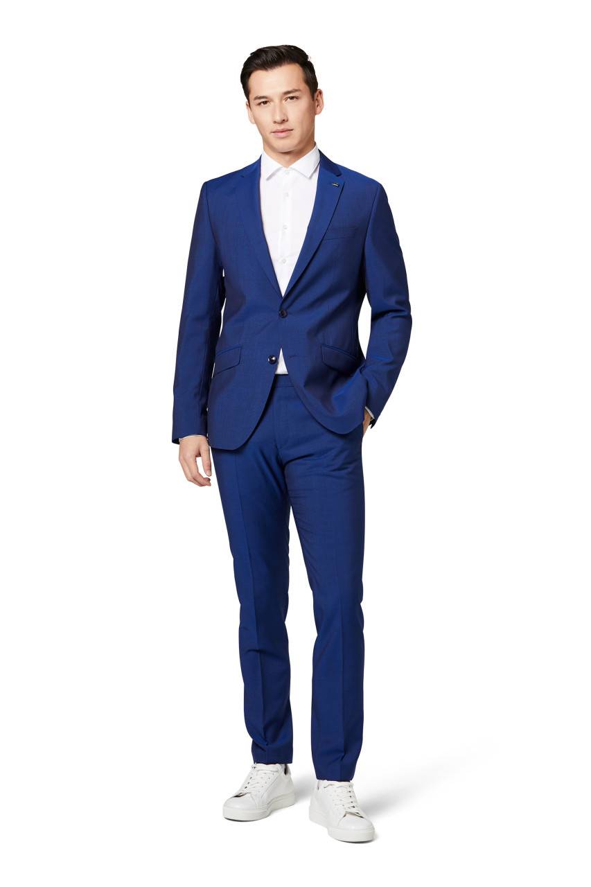 Digel Abito digel drop quattro corto slim fit blu marine lana marzotto super 100's Online