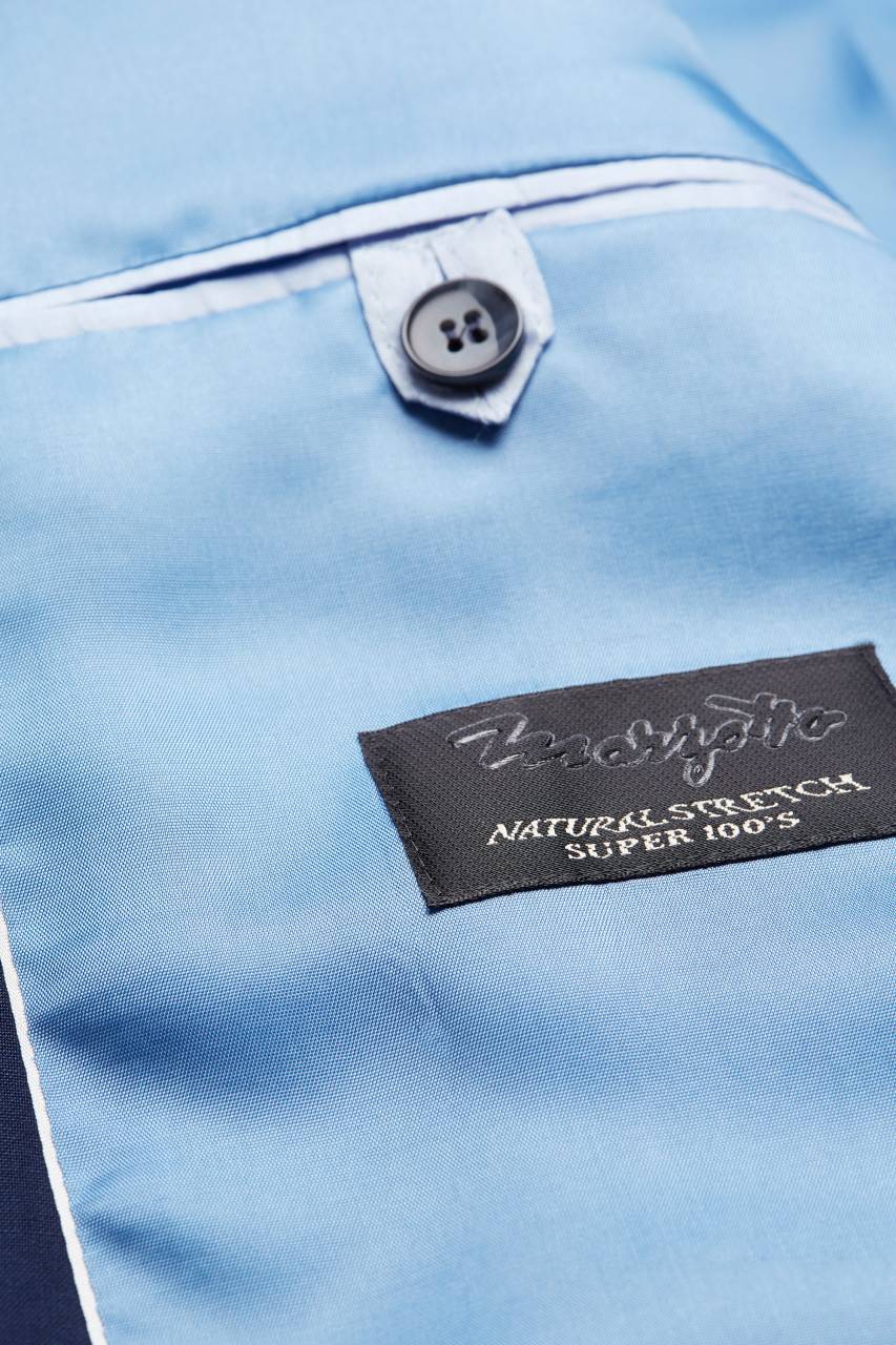 Digel Abito digel slim fit blu napoli lana marzotto super 100's Offerte
