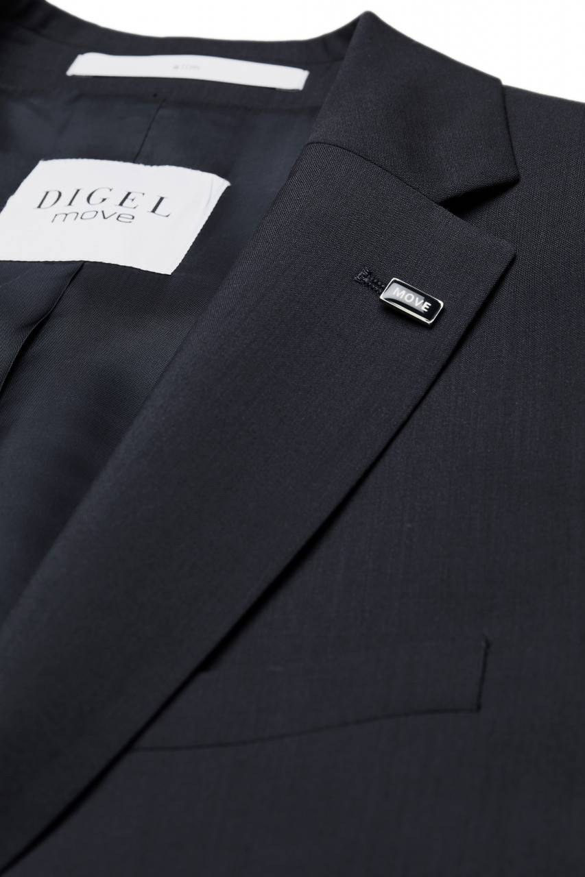 Digel Abito digel slim fit blu scuro lana marzotto super 100's Vendita Calda