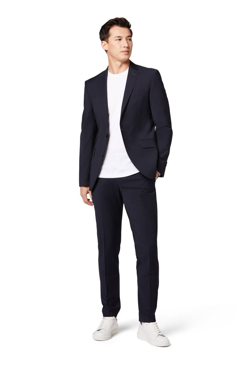 Digel Abito digel drop quattro corto slim fit blu scuro lana stretch Saldi Di Fabbrica