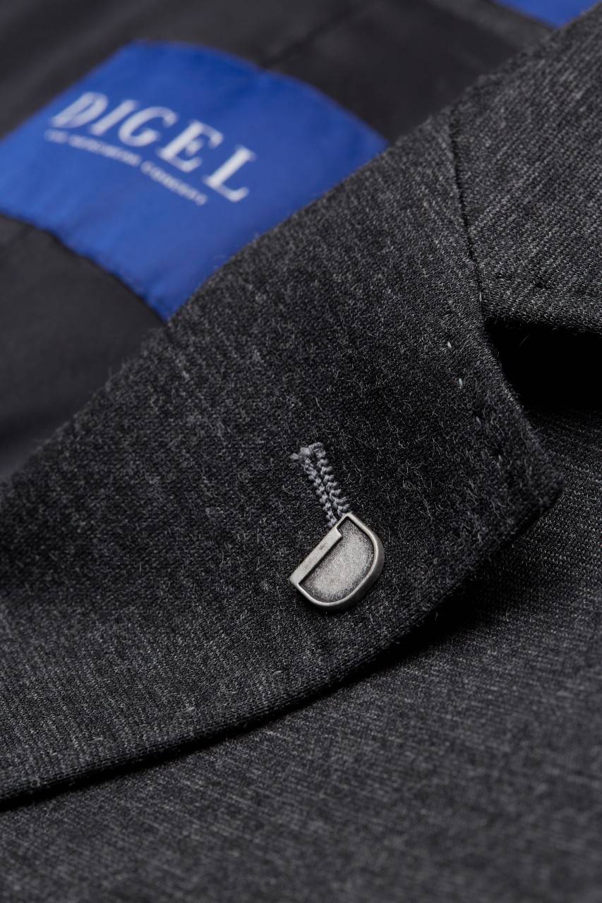 Digel Giacca blazer digel grigia sfoderata in jersey modern fit Negozio