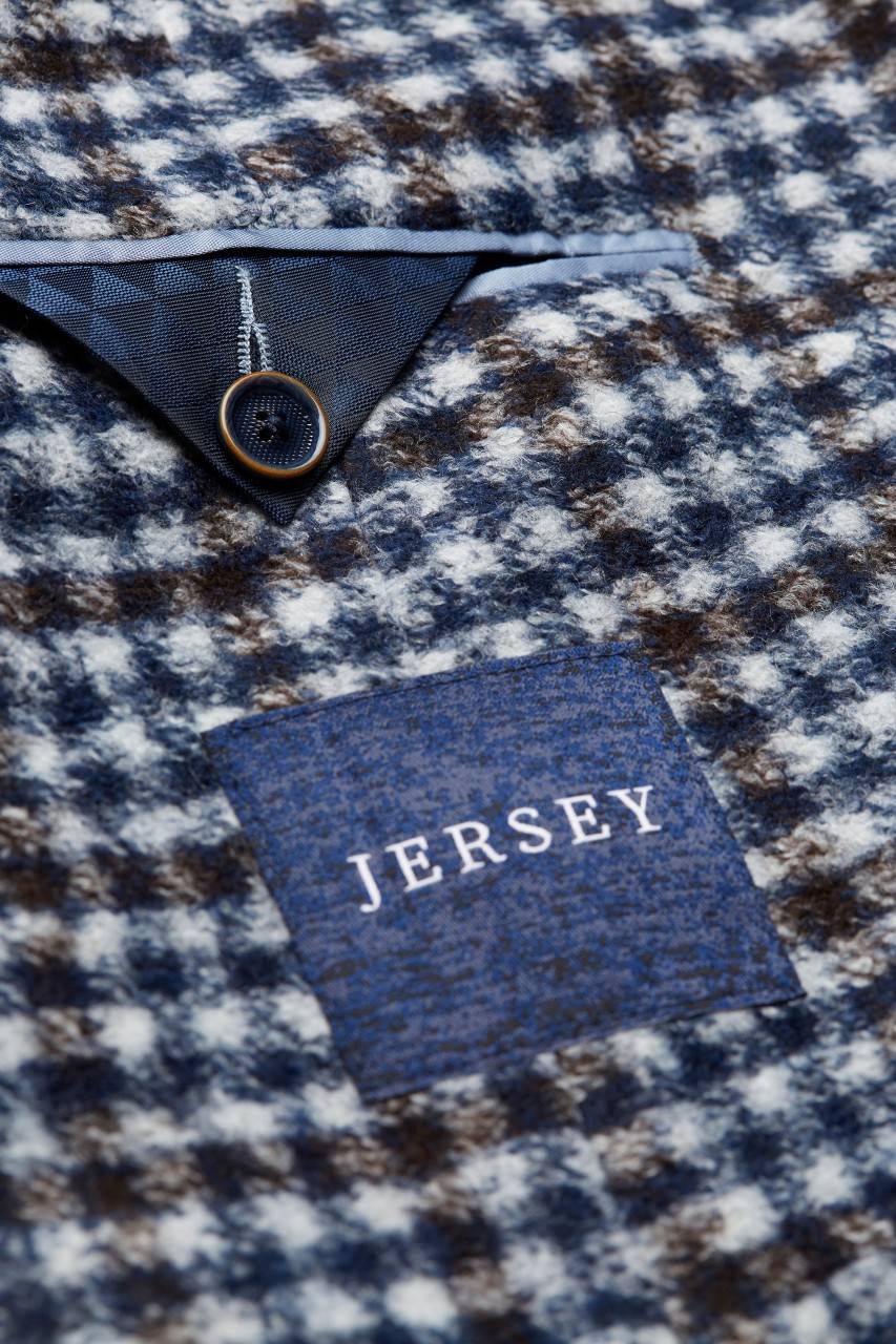 Digel Giacca blazer a quadretti modern fit digel sfoderata in jersey In Saldo