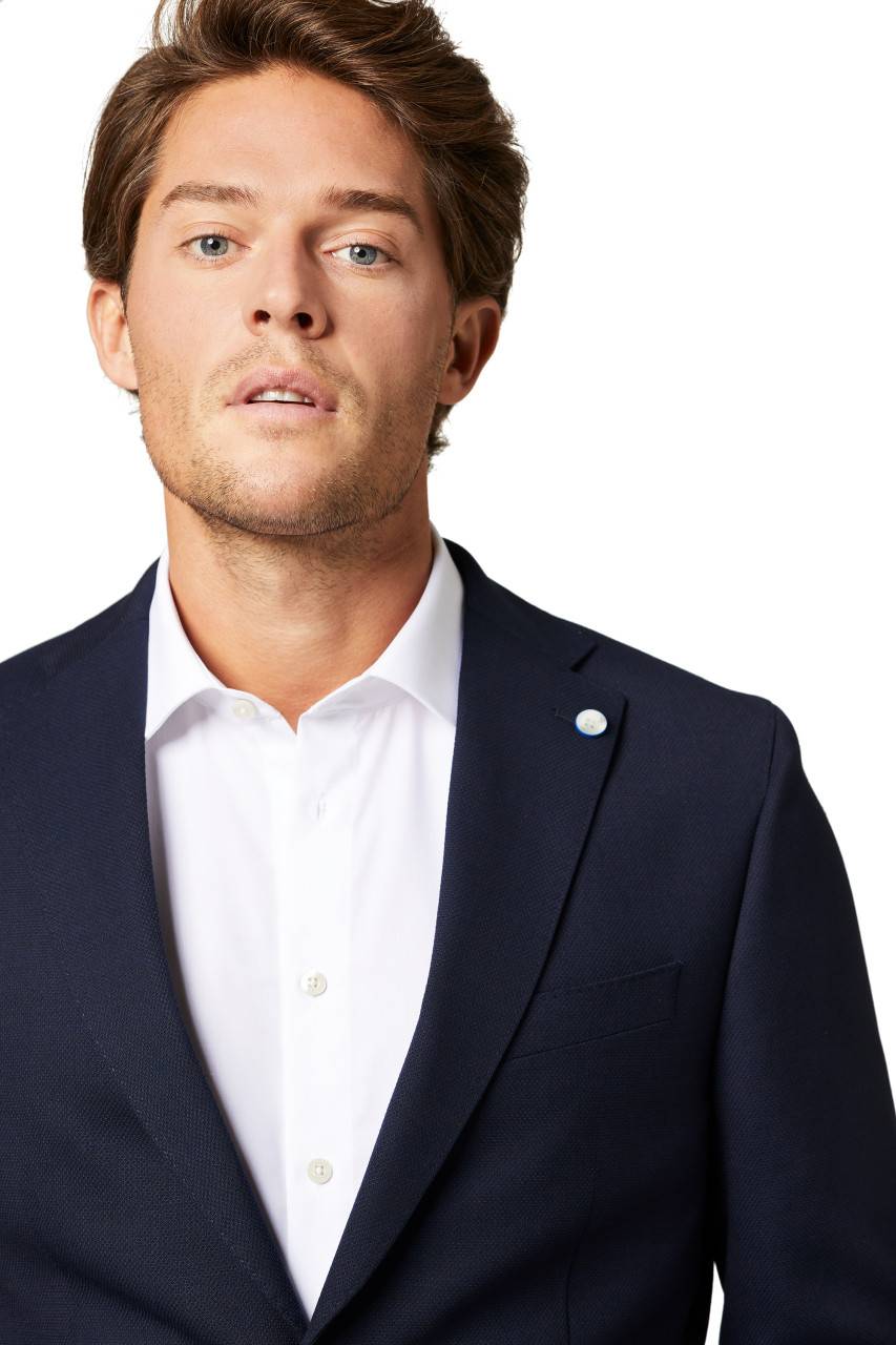 Digel Giacca blazer blu digel sfoderato drop quattro corto Moda