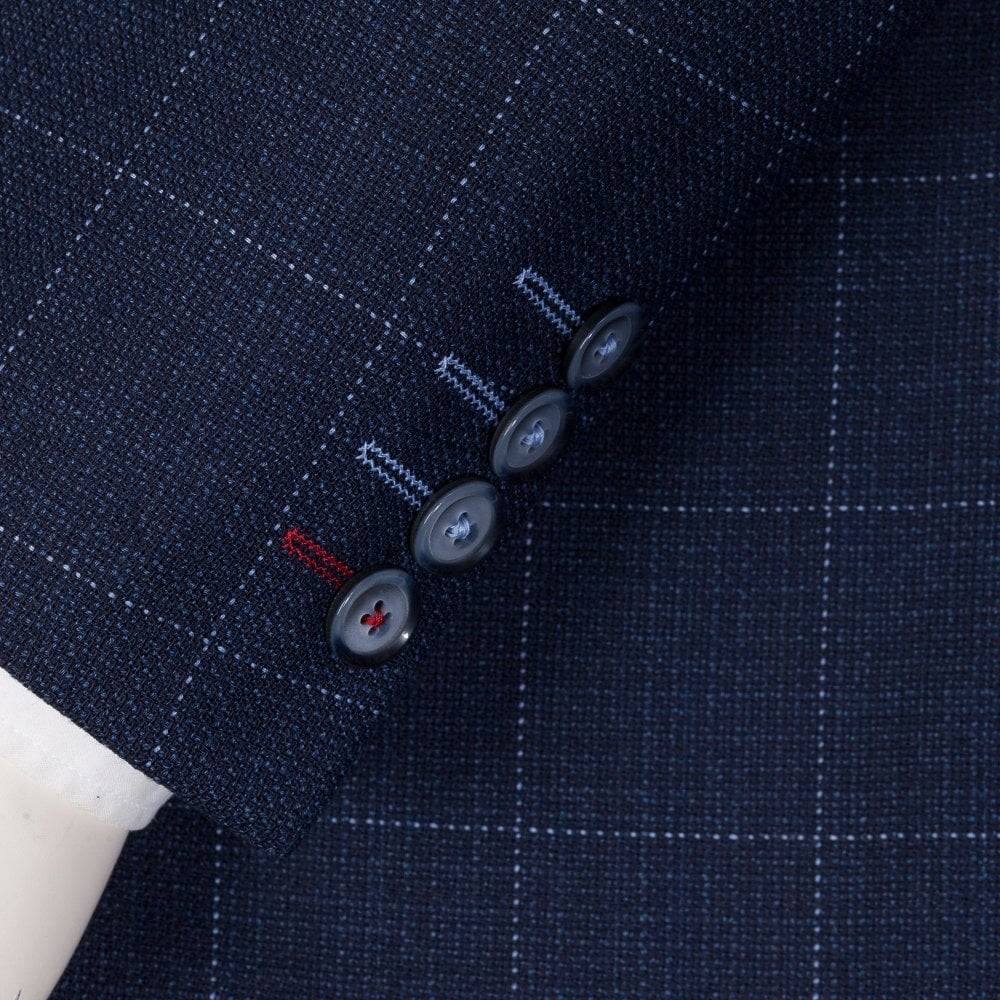 Digel Giacca blu a quadri digel drop sei modern fit In Linea
