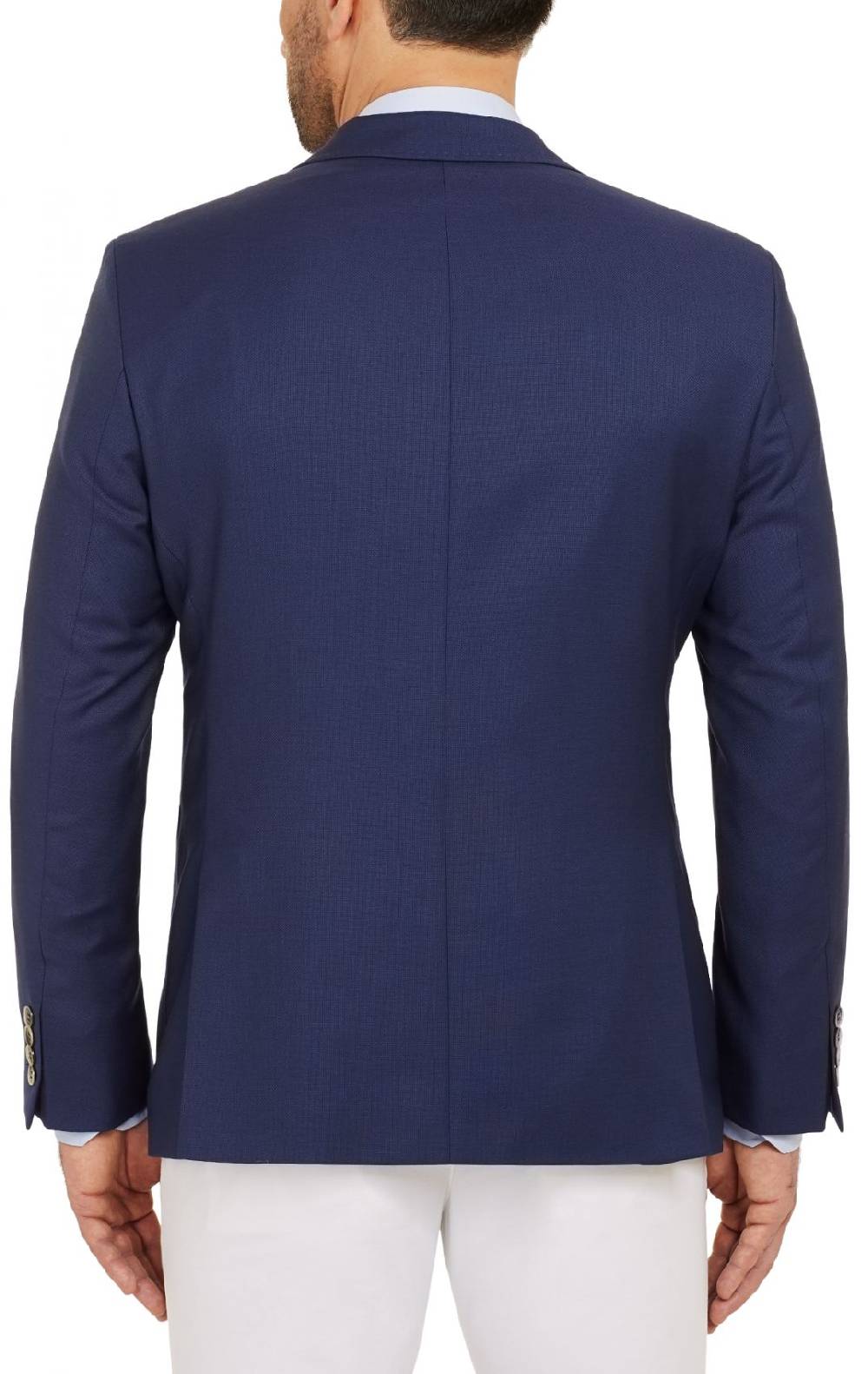 Digel Giacca blu marine digel in pura lana vergine marzotto con tasche a toppa Promozione