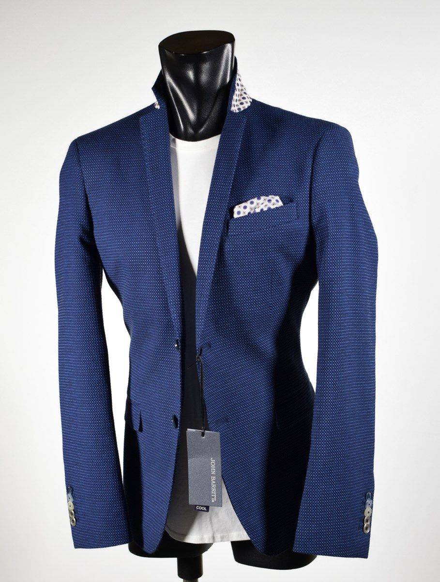 Falko Rosso Giacca blu sfoderata slim fit misto viscosa made in italy Spedizione Gratuita