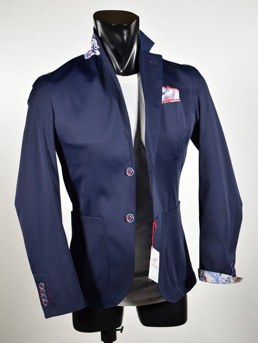 Falko Rosso Giacca slim fit in cotone elasticizzato falko rosso made in italy Consegna Veloce