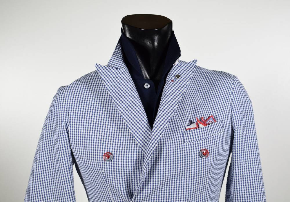 Falko Rosso Giacca slim fit doppio petto sfoderata falko rosso primavera estate Promozione Limitata