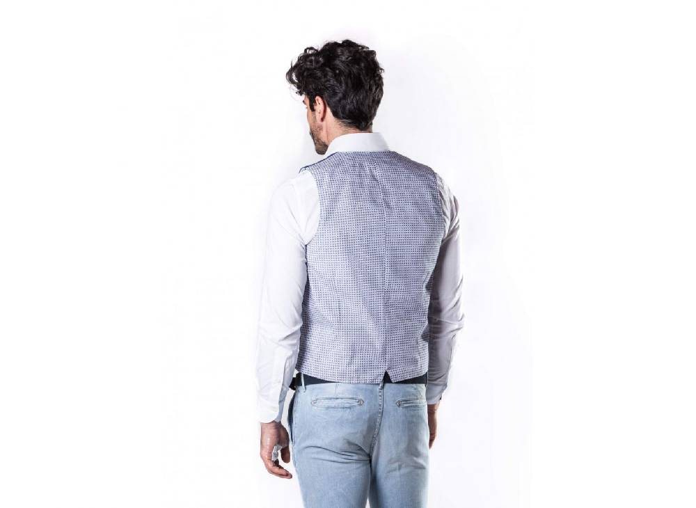 John Barritt Gilet azzurro john barritt in puro cotone Fino Al -60%