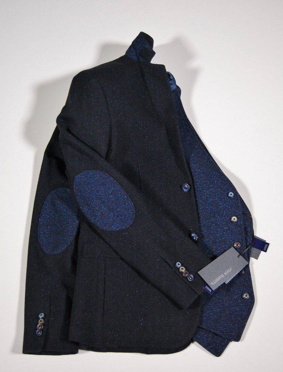 John Barritt Giacca slim fit blu john barritt in lana e seta sfoderata Novità