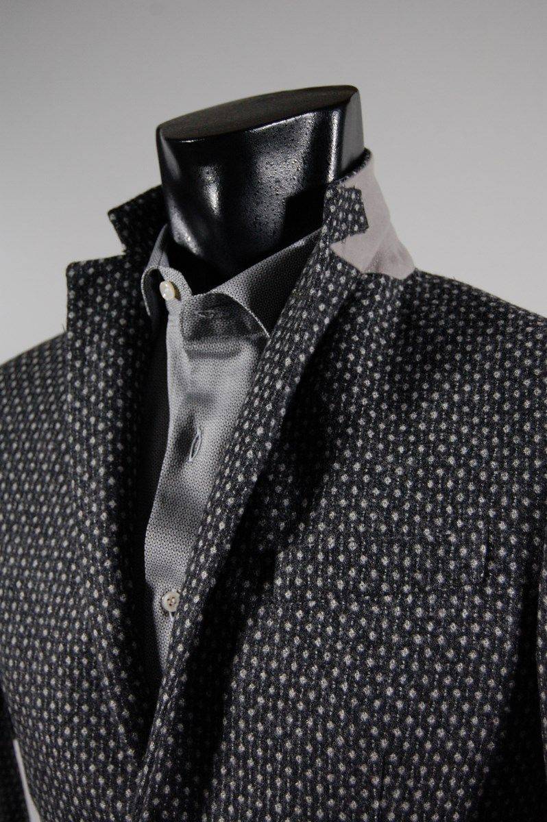John Barritt Giacca slim fit john barritt grigia lana cashmere Presa