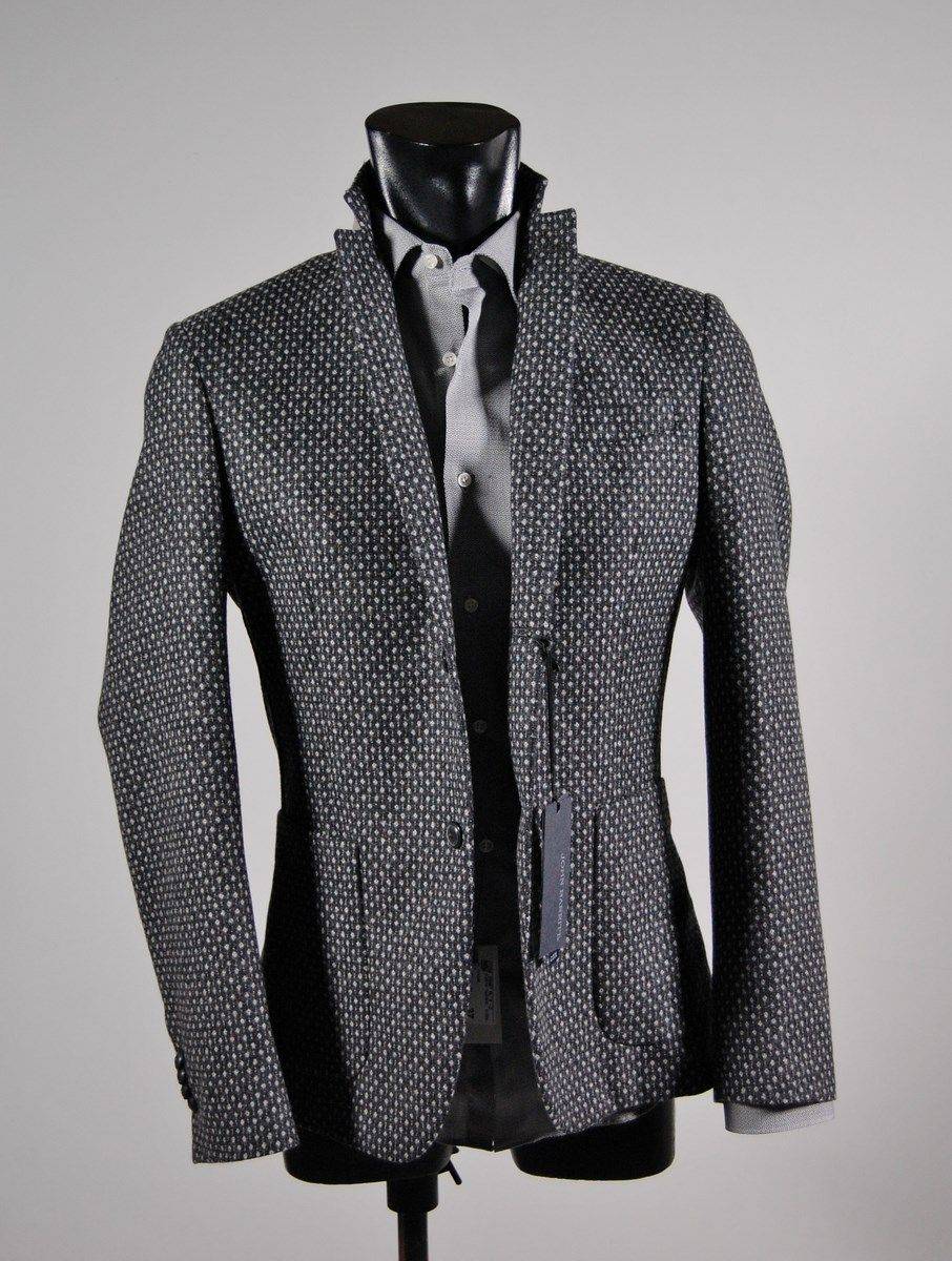 John Barritt Giacca slim fit john barritt grigia lana cashmere Presa