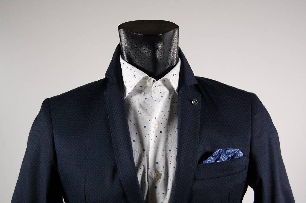 Falko Rosso Giacca in cotone stretch slim fit falko rosso sfoderata micro disegno in tre colori Economico