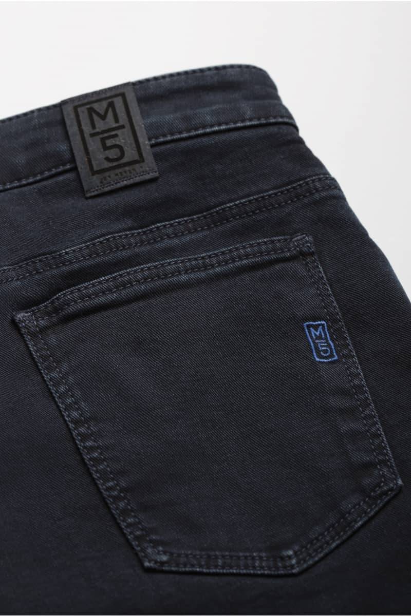 Meyer Jeans blu stone washed regular fit denim stretch bio m5 Saldi