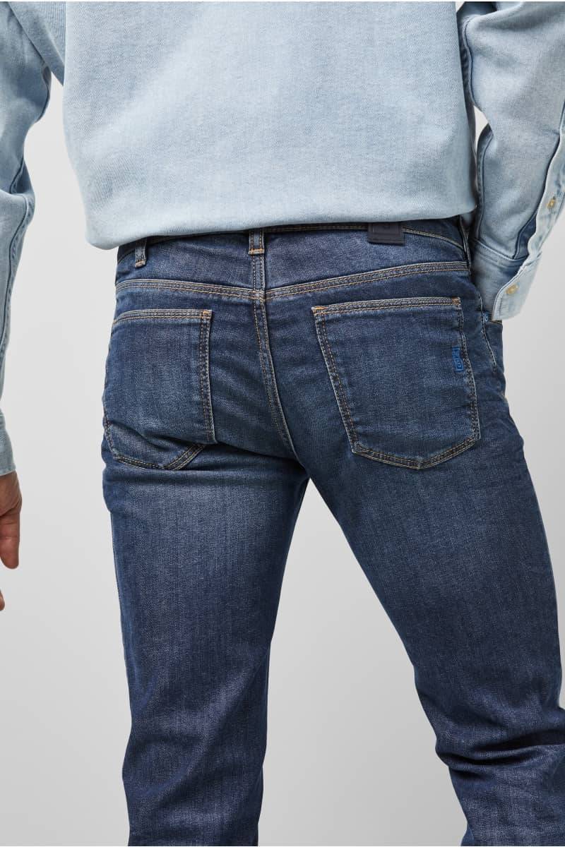 Meyer Jeans slim fit denim blu scuro vintage m5 by meyer Offerte