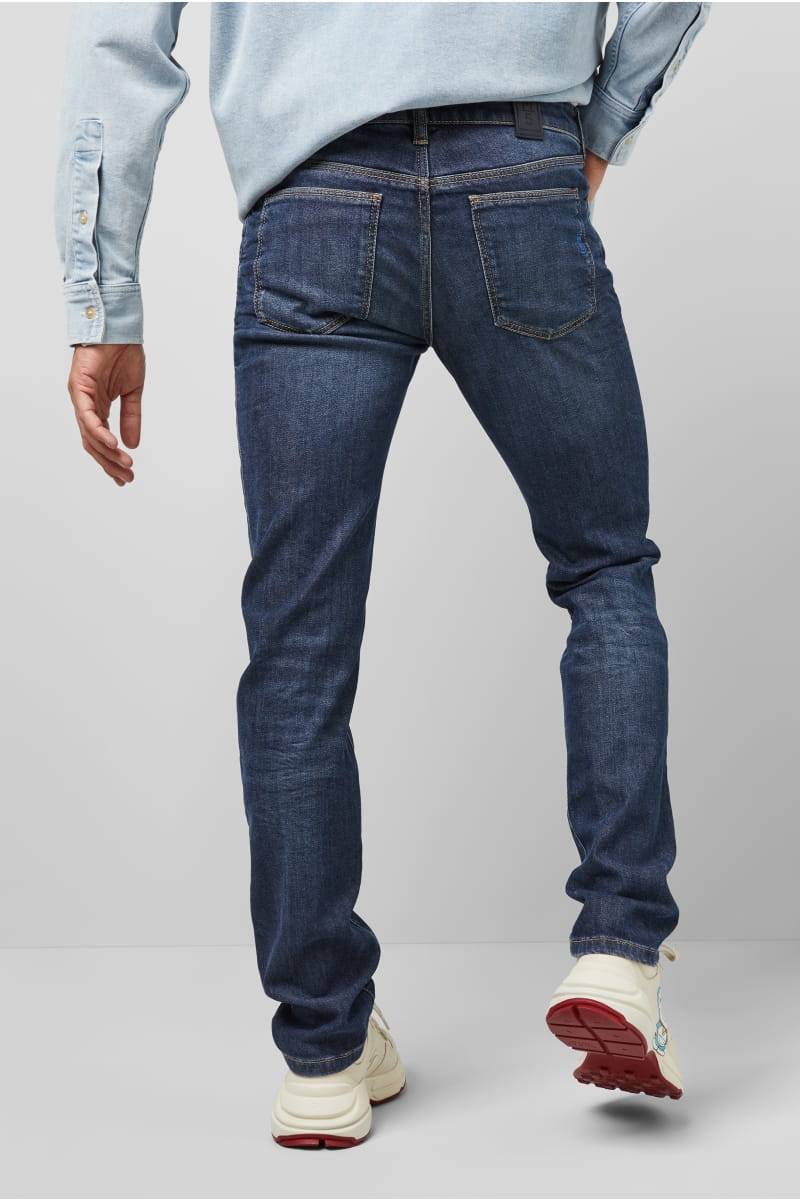Meyer Jeans slim fit denim blu scuro vintage m5 by meyer Offerte