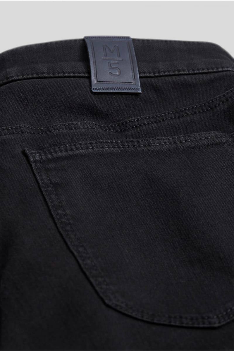 Meyer Jeans slim fit nero denim stretch bio m5 by meyer In Saldo