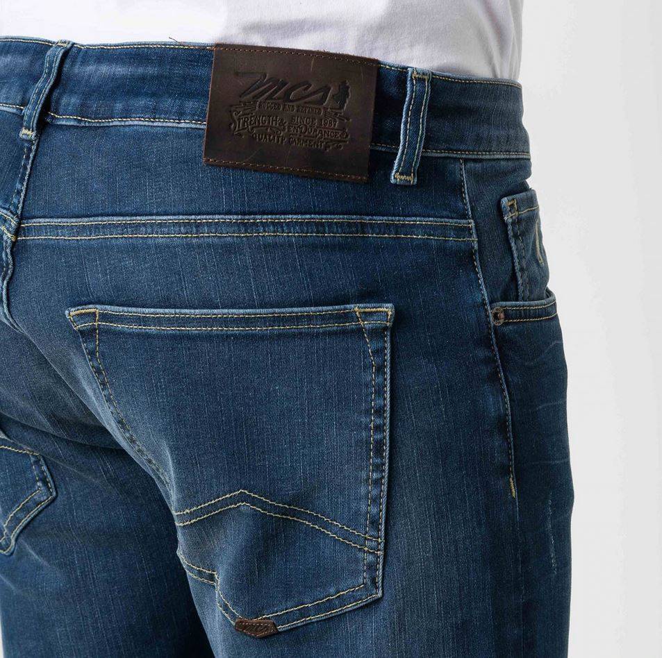 MCS Jeans mcs slim fit super stretch demim lavaggio medio Italy