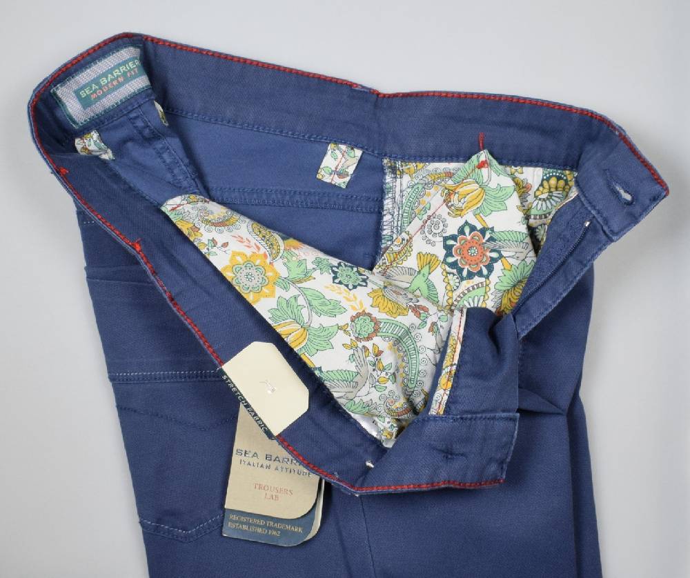 Sea Barrier Jeans cinque tasche blu in cotone stretch modern fit 2025