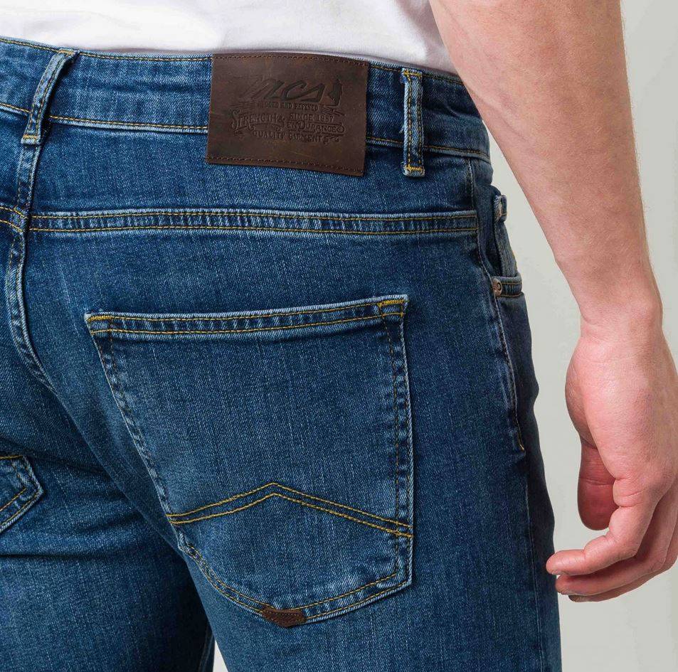 MCS Jeans mcs regular fit denim stretch lavaggio medio Shopping online