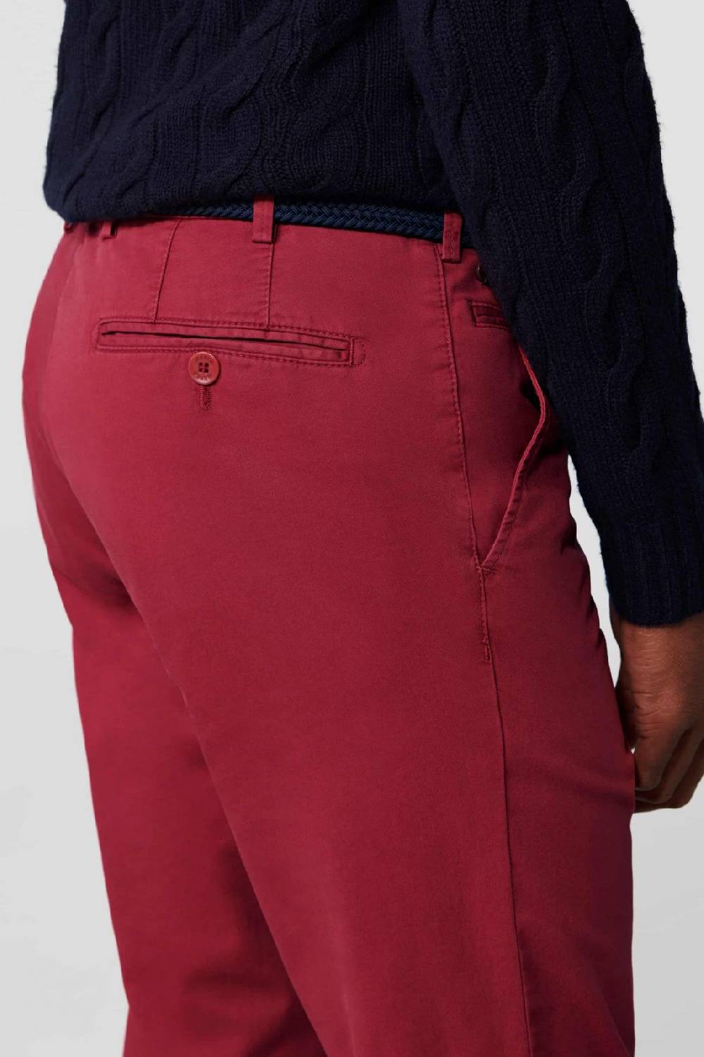 Meyer Pantalone rosso meyer cotone bio stretch modern fit Spedizione Gratuita