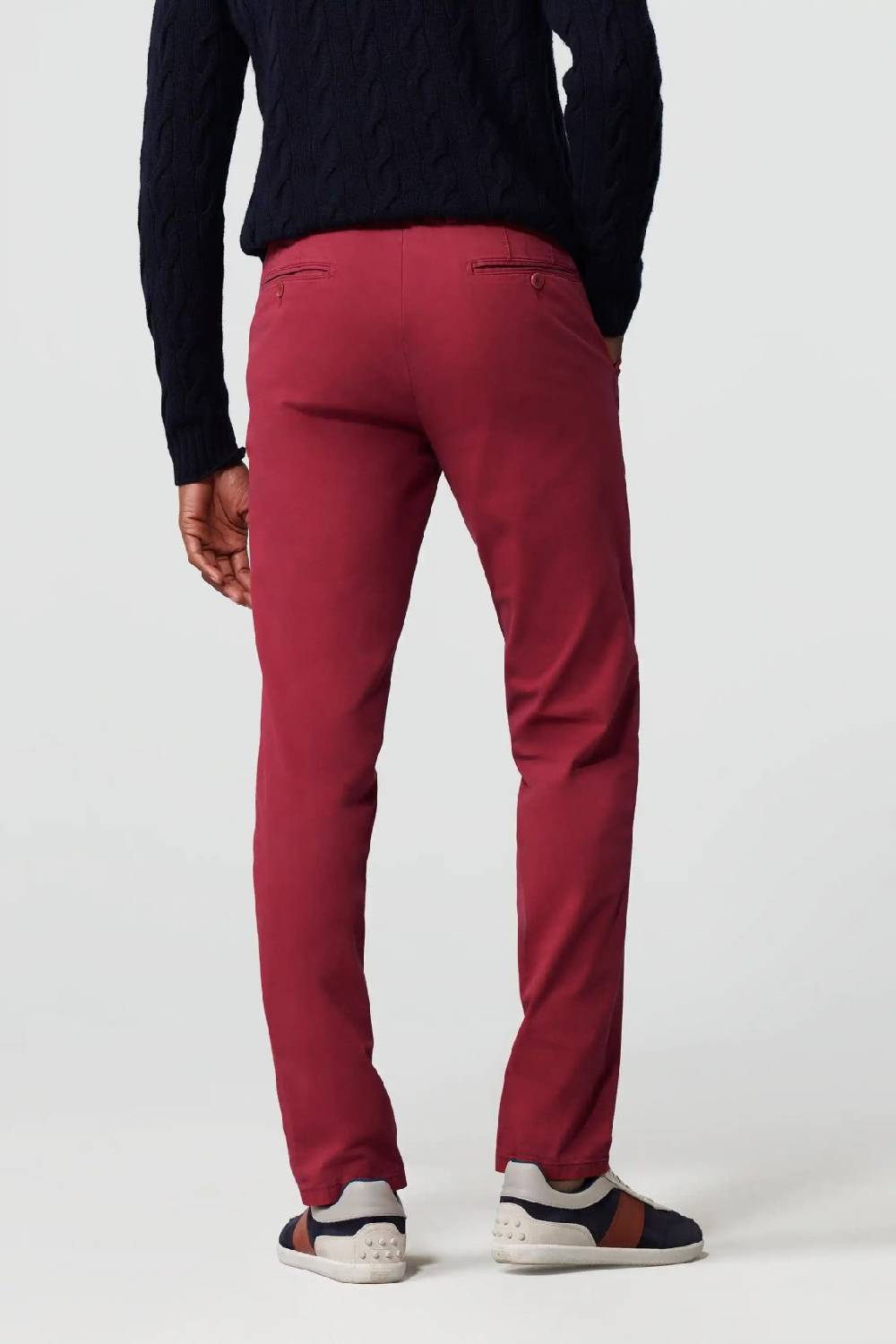 Meyer Pantalone rosso meyer cotone bio stretch modern fit Spedizione Gratuita