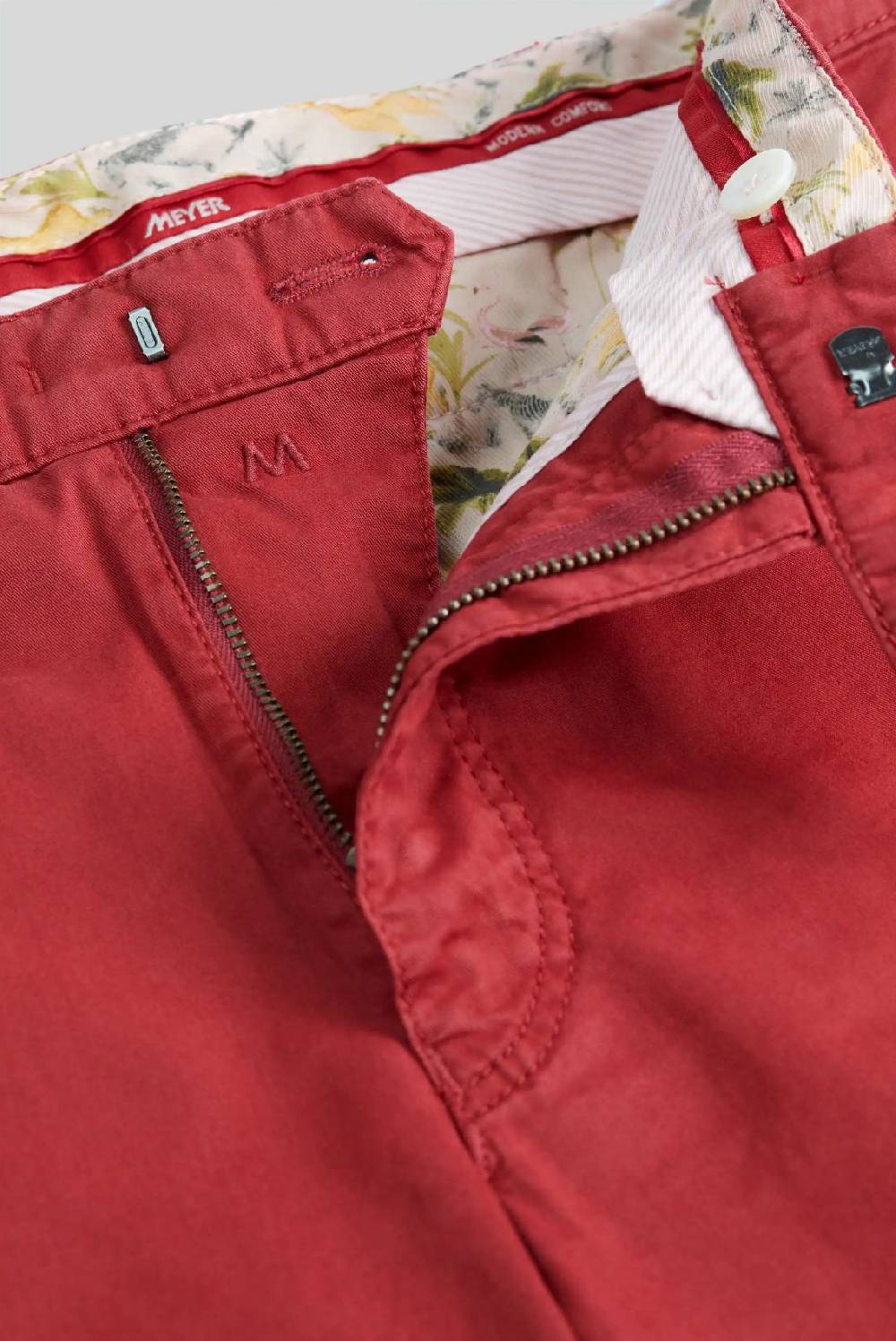 Meyer Pantalone rosso meyer cotone bio stretch modern fit Spedizione Gratuita
