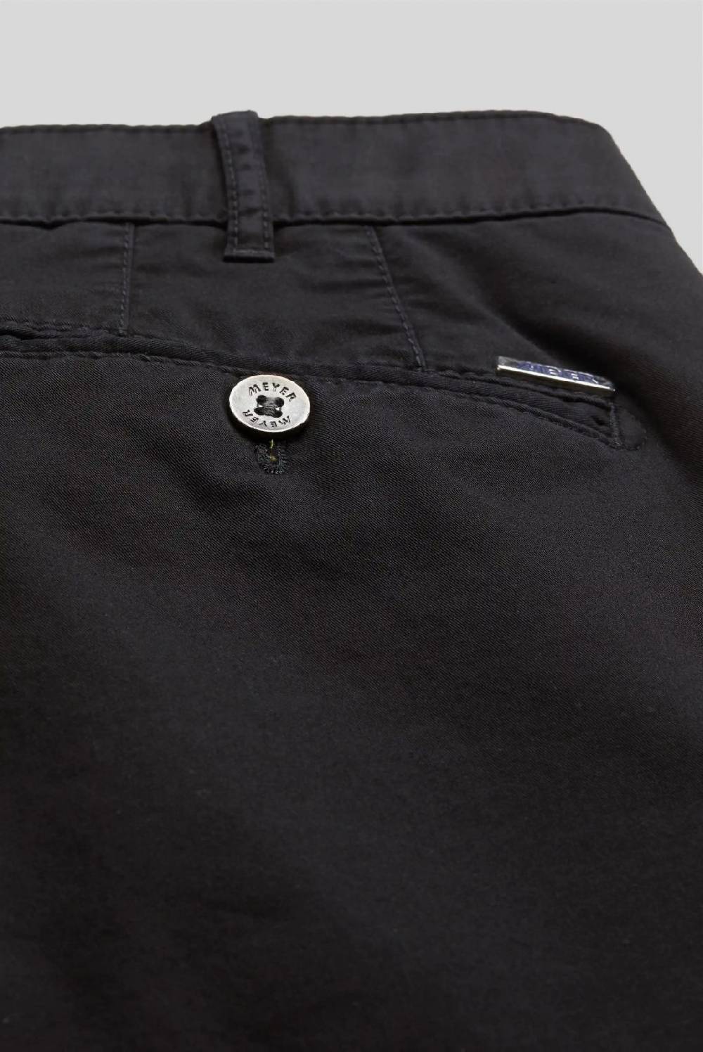 Meyer Pantalone nero meyer cotone bio stretch modern fit Pezzi Unici