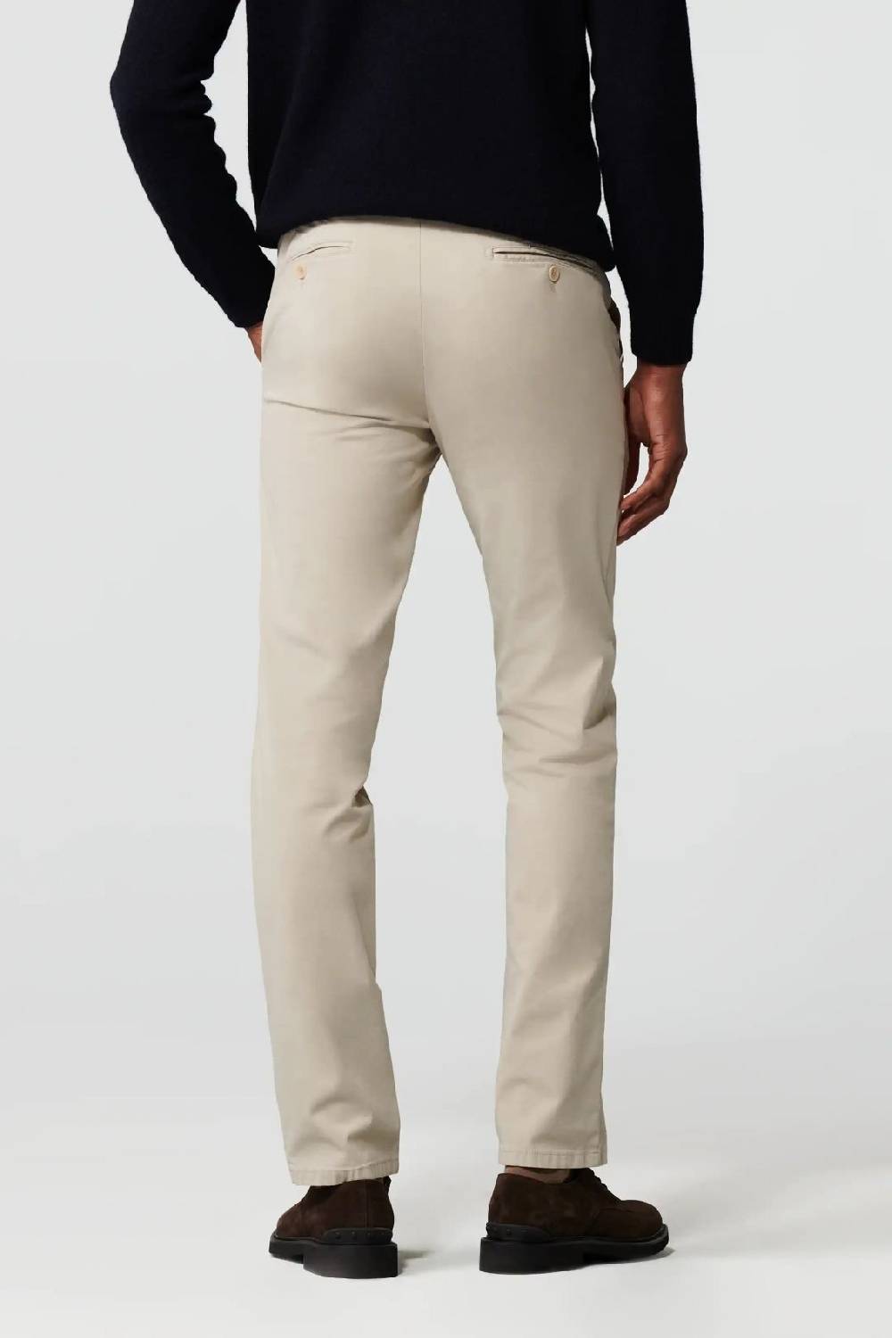 Meyer Pantalone beige meyer cotone bio stretch modern fit Qualità Garantita