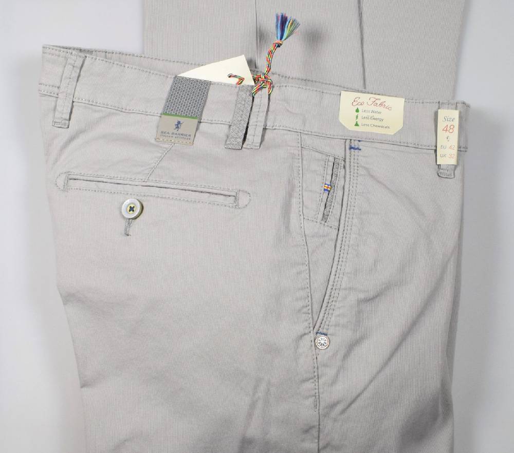 Sea Barrier Pantalone grigio chiaro modern fit sea barrier in cotone stretch Offerte giornaliere
