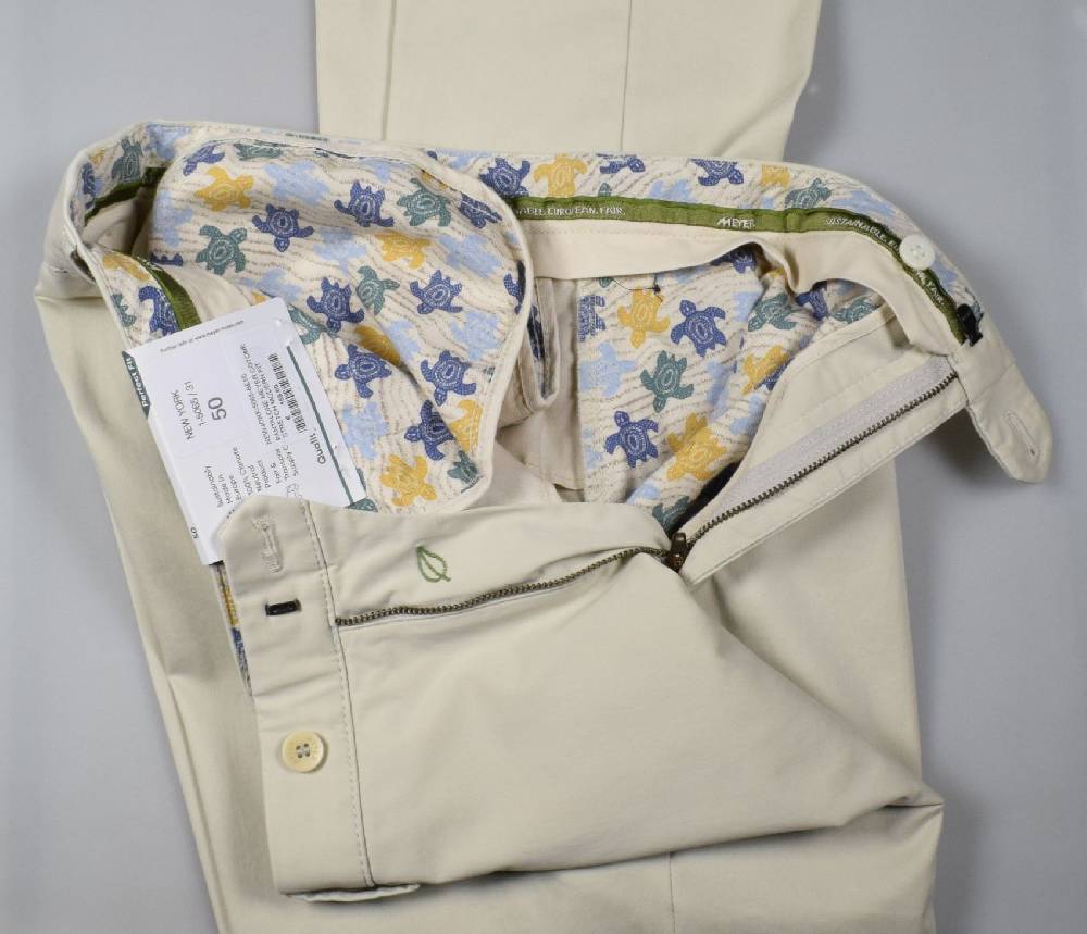 Meyer Pantalone meyer beige chiaro cotone bio vestibilità perfetta Ultimi tre giorni