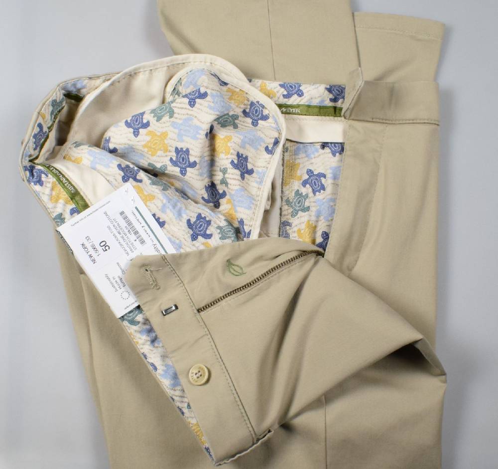 Meyer Pantalone meyer beige cotone bio vestibilità perfetta Latest stili