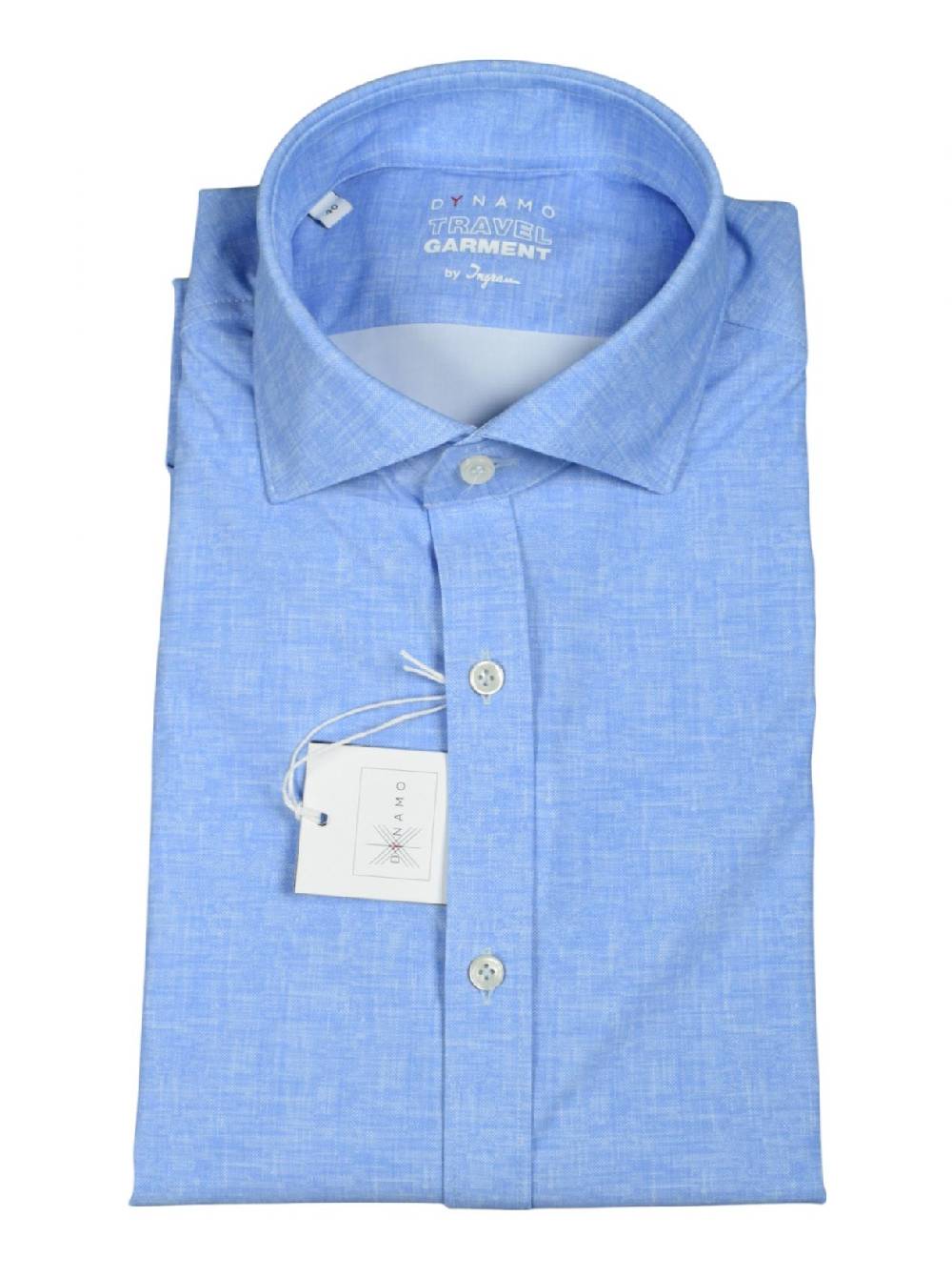 Ingram Camicia celeste ingram dynamo tessuto performante vestibilità slim fit Limitato a 3 giorni