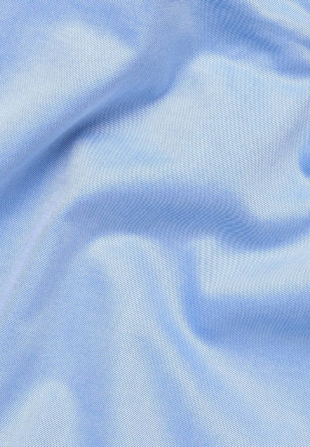 Eterna Camicia celeste eterna cotone twill ritorto modern fit interno in contrasto Duty-free