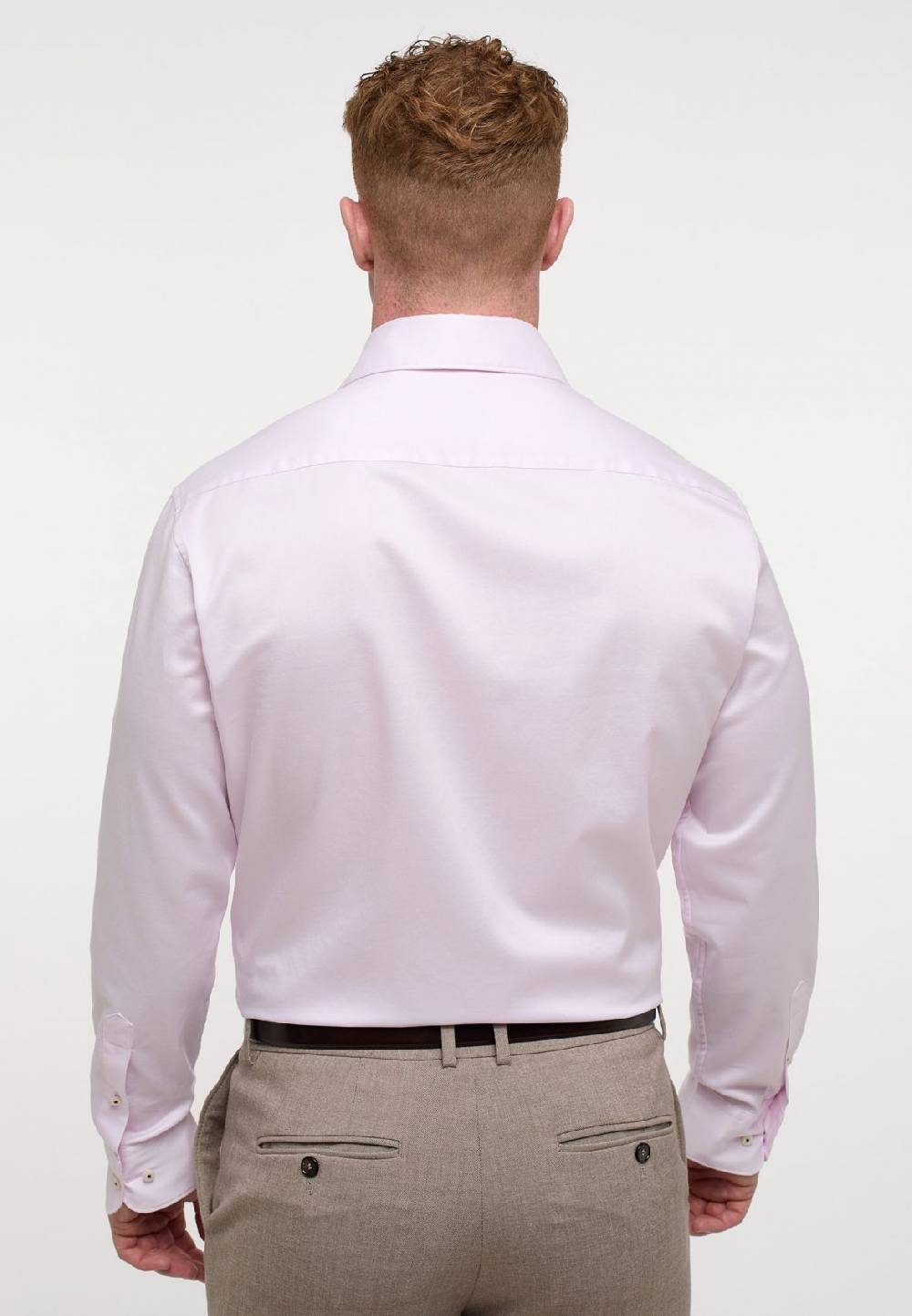 Eterna Camicia rosa eterna cotone twill ritorto modern fit Sconti questo mese