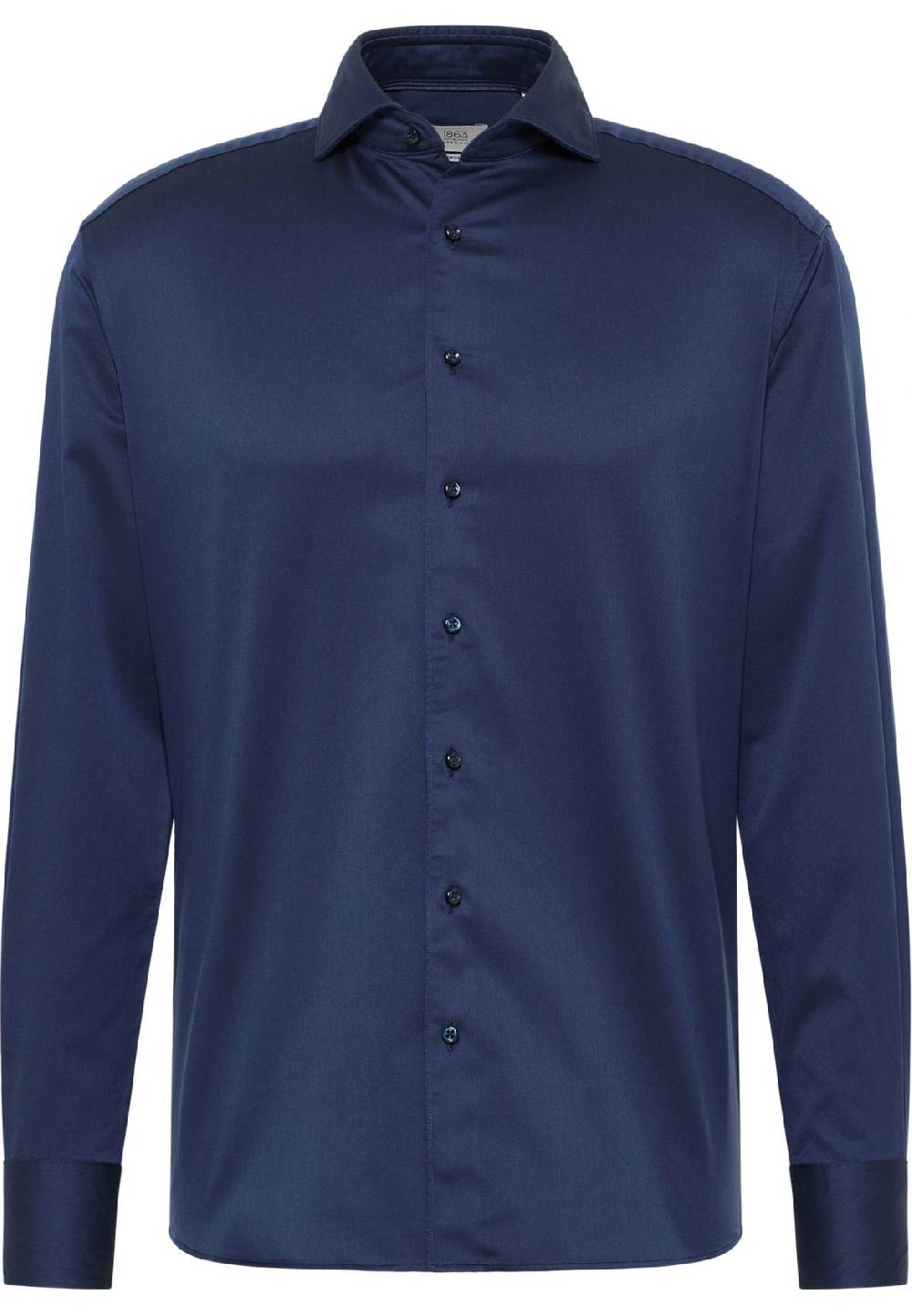 Eterna Camicia blu scuro eterna cotone twill ritorto modern fit 2025