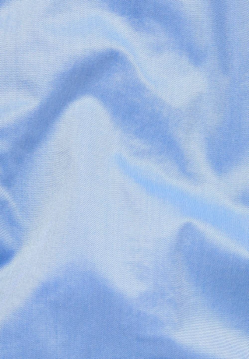 Eterna Camicia celeste eterna slim fit cotone twill interno in contrasto In Linea