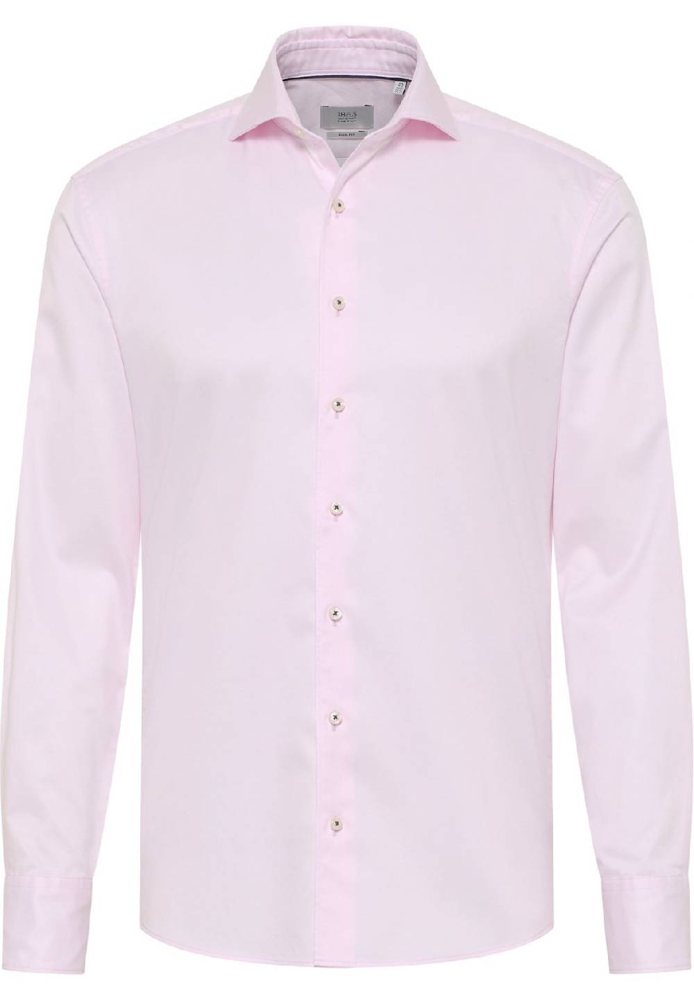 Eterna Camicia eterna slim fit rosa chiaro in cotone twill ritorto Qualità