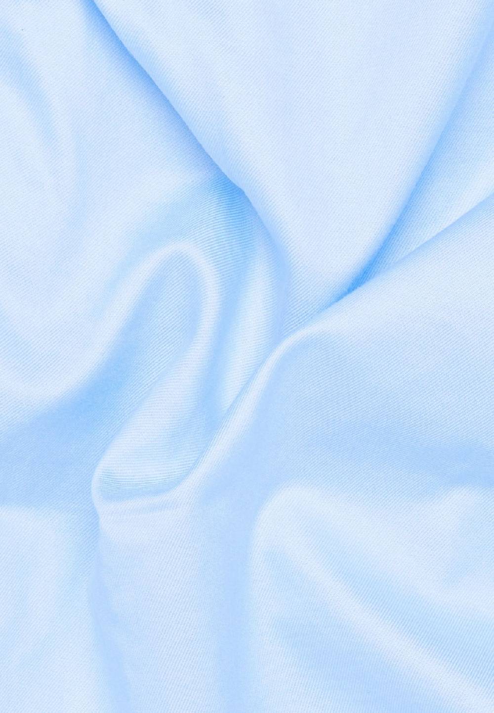 Eterna Camicia eterna slim fit celeste in cotone twill ritorto Promozione