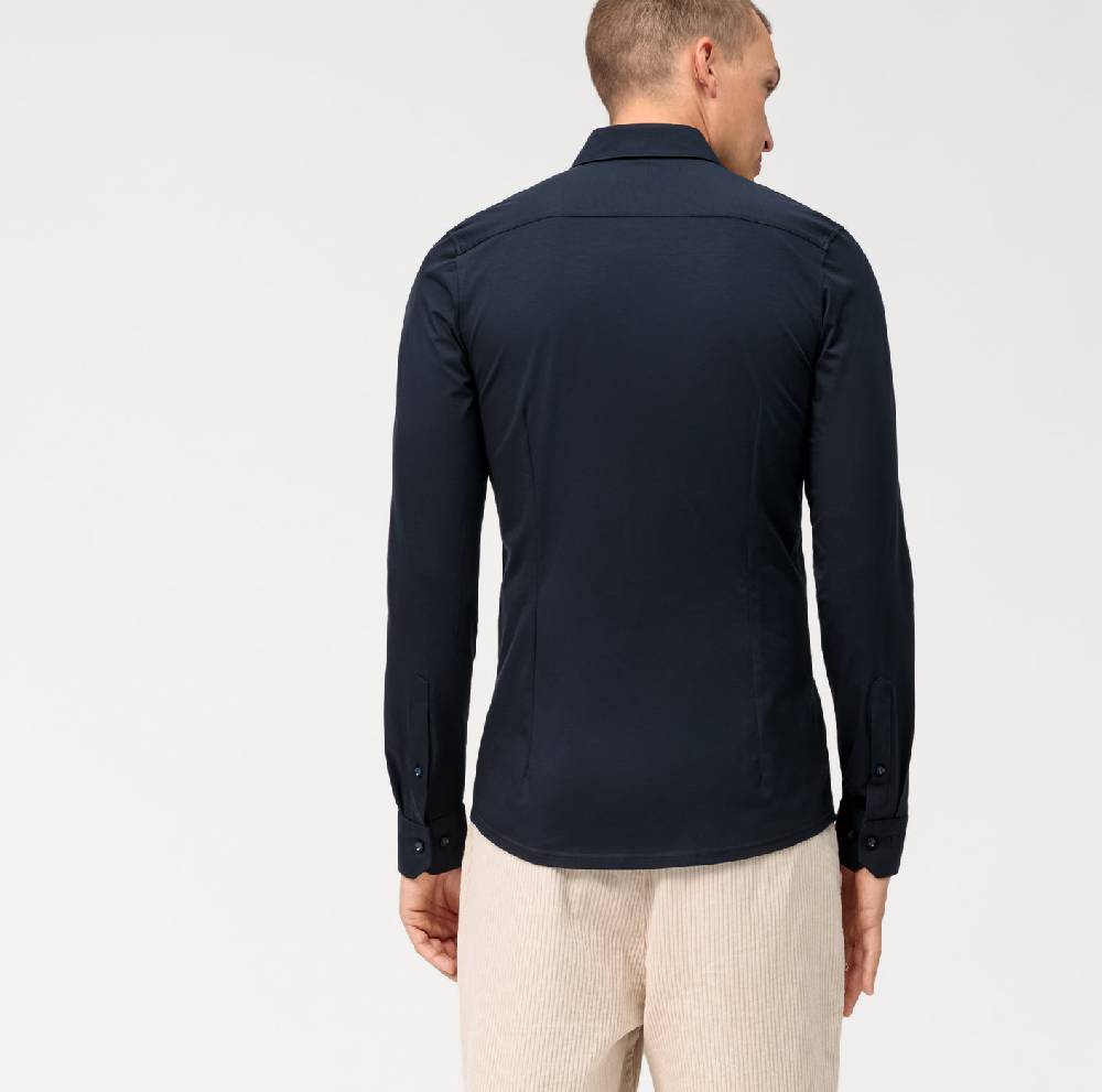 Olymp Camicia olymp blu scuro in jersey super slim fit Qualità Garantita