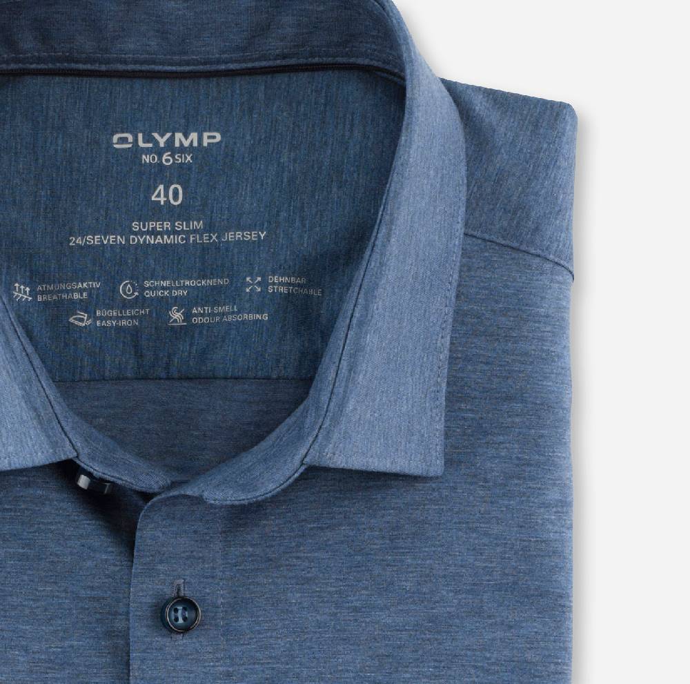 Olymp Camicia olymp azzurra in jersey super slim fit Negozi Online