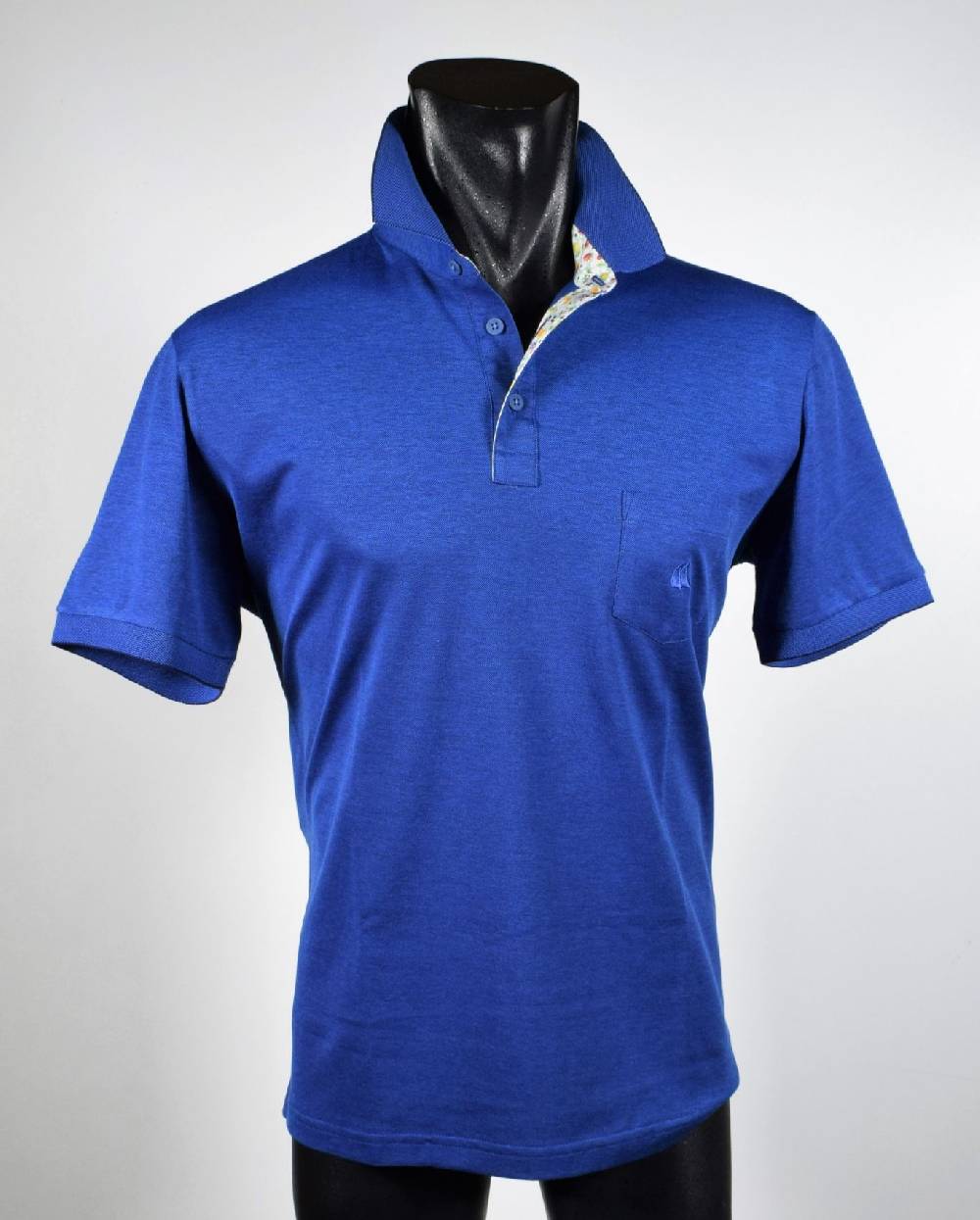 Vela Blu Polo azzurra velablu in filo di scozia modern fit Sottocosto