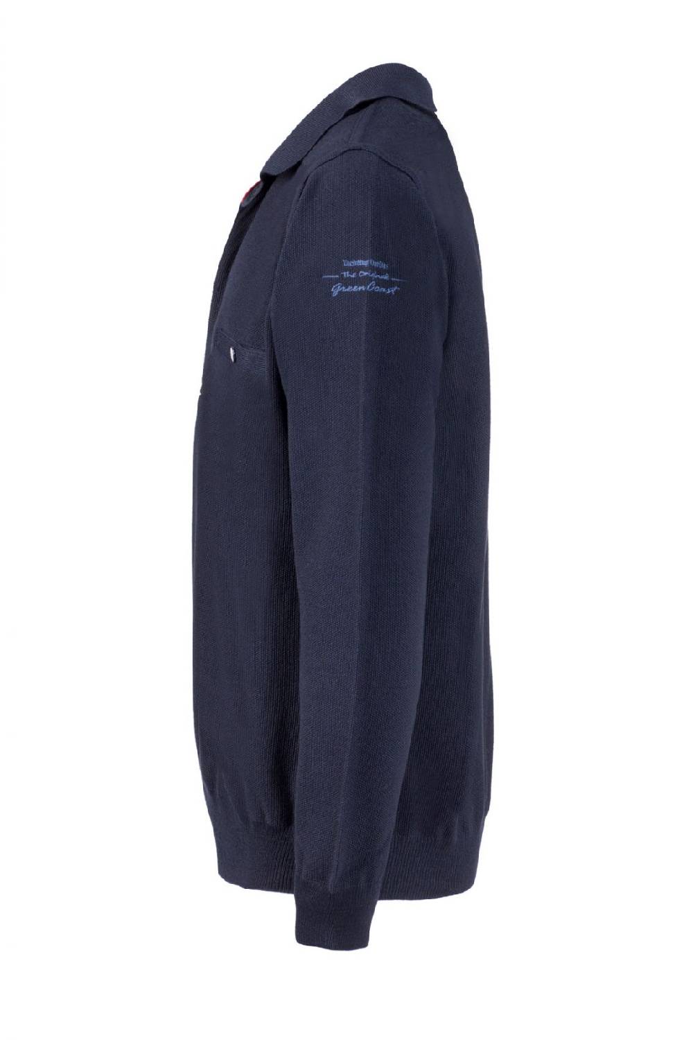 Green Coast Polo blu green coast modern fit filato nautico idrorepellente Hotsell